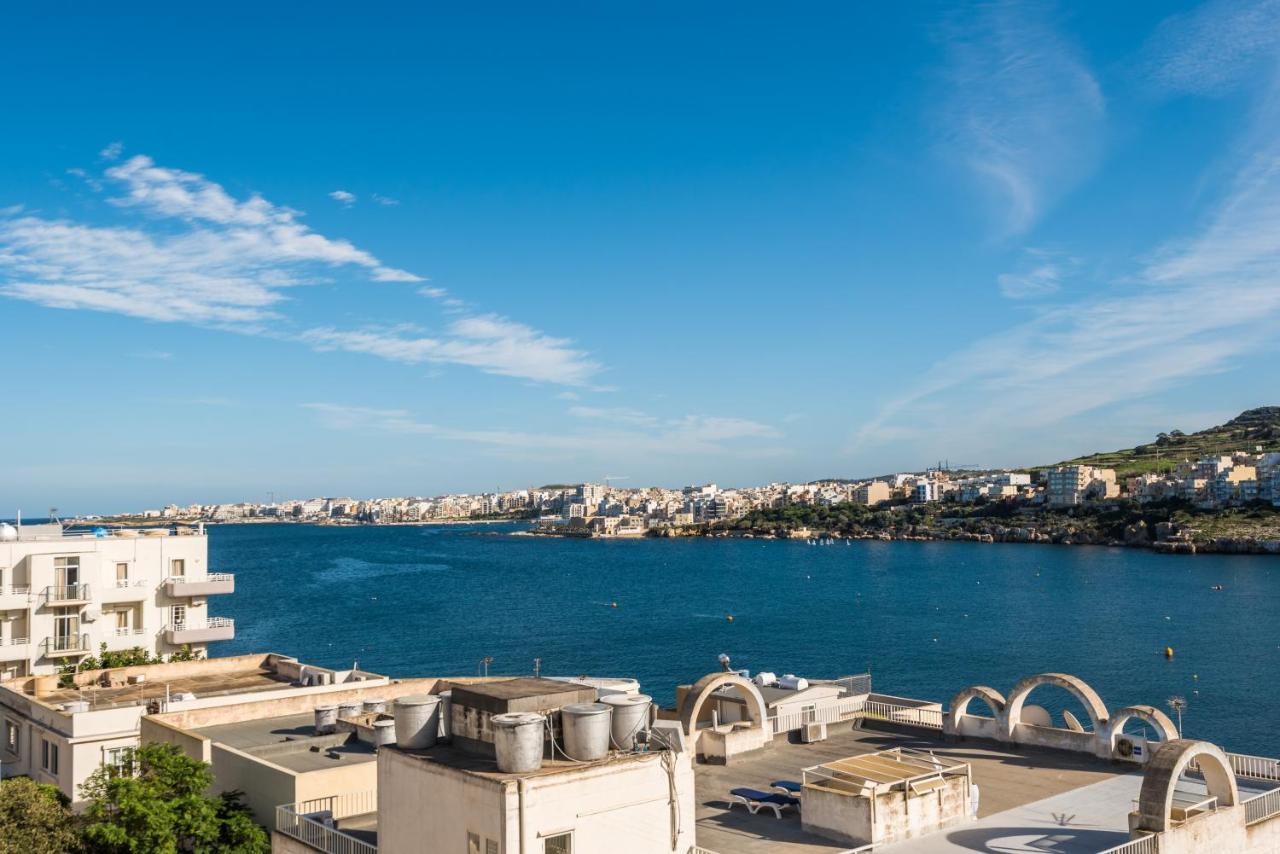 Bayview 2 Bedroom Seaview Apartment With Large Terrace With Panoramic Views - By Getawaysmalta Сейнт Полс Бей Екстериор снимка