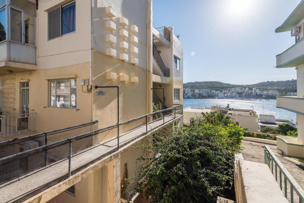 Bayview 2 Bedroom Seaview Apartment With Large Terrace With Panoramic Views - By Getawaysmalta Сейнт Полс Бей Екстериор снимка