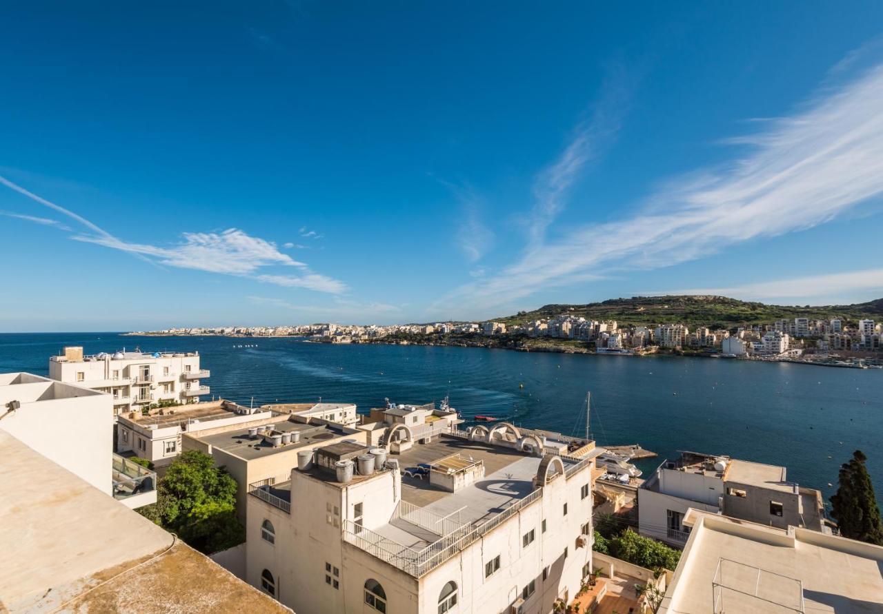 Bayview 2 Bedroom Seaview Apartment With Large Terrace With Panoramic Views - By Getawaysmalta Сейнт Полс Бей Екстериор снимка